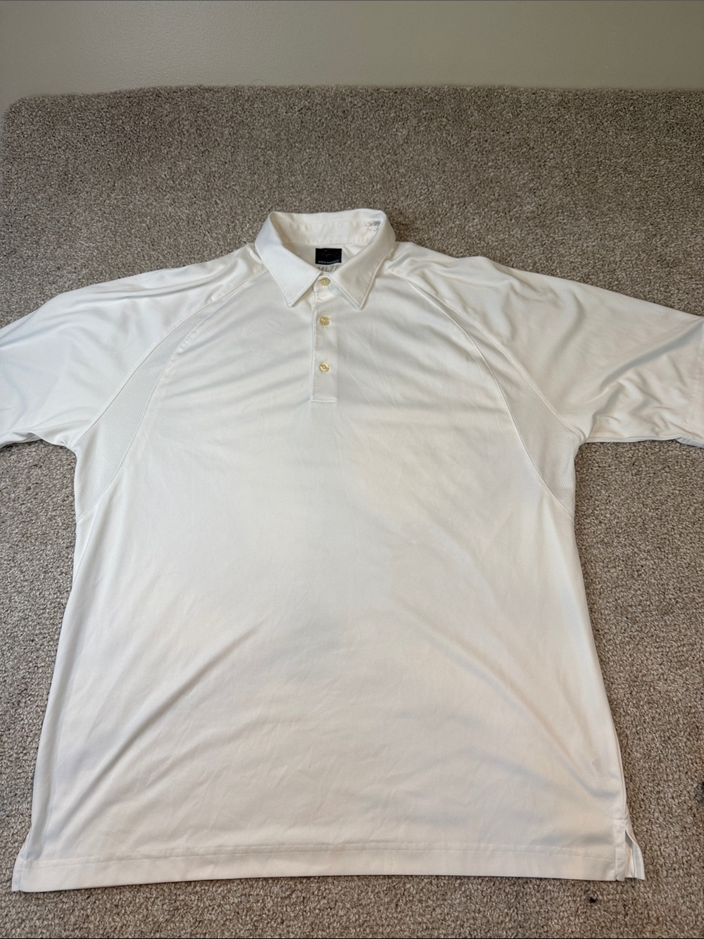 Greg Norman Collection White Men's Polo Shirt